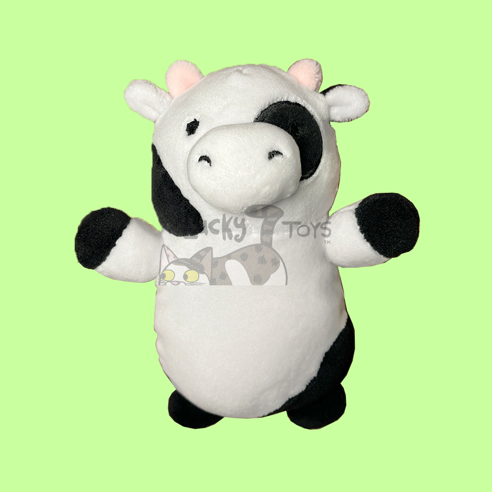 Custom Handmade Squishy Cow Halloween Plush 3.5 inch clip keychain, 5 inch, or 8 inch Squishmallow Fabric Plushies (Ships in 1-3 Weeks)