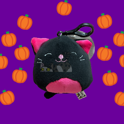 Handmade 3.5 inch Squishy Halloween Clip On Plush Keychain Squishmallow Fabric Plushies