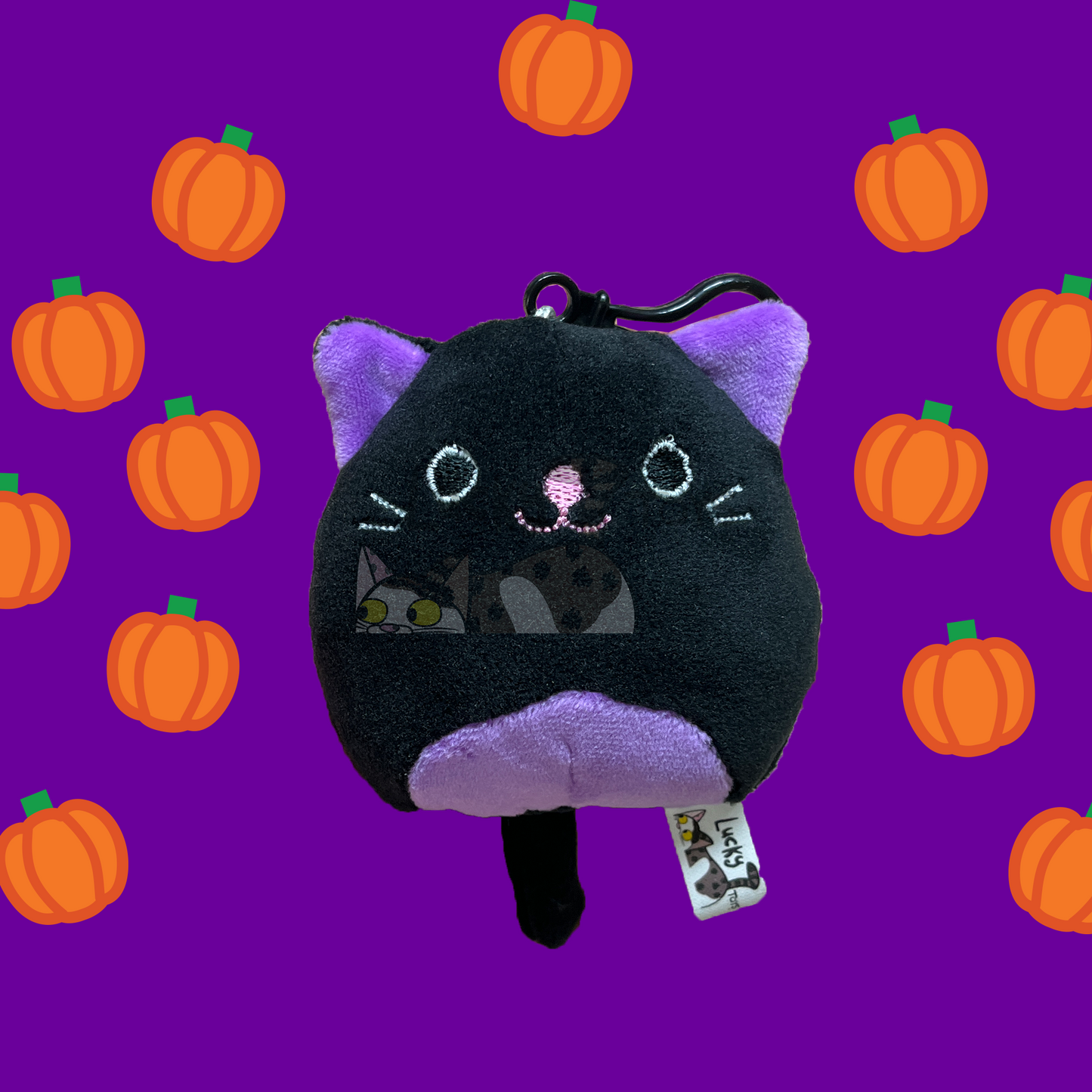 Handmade 3.5 inch Squishy Halloween Clip On Plush Keychain Squishmallow Fabric Plushies