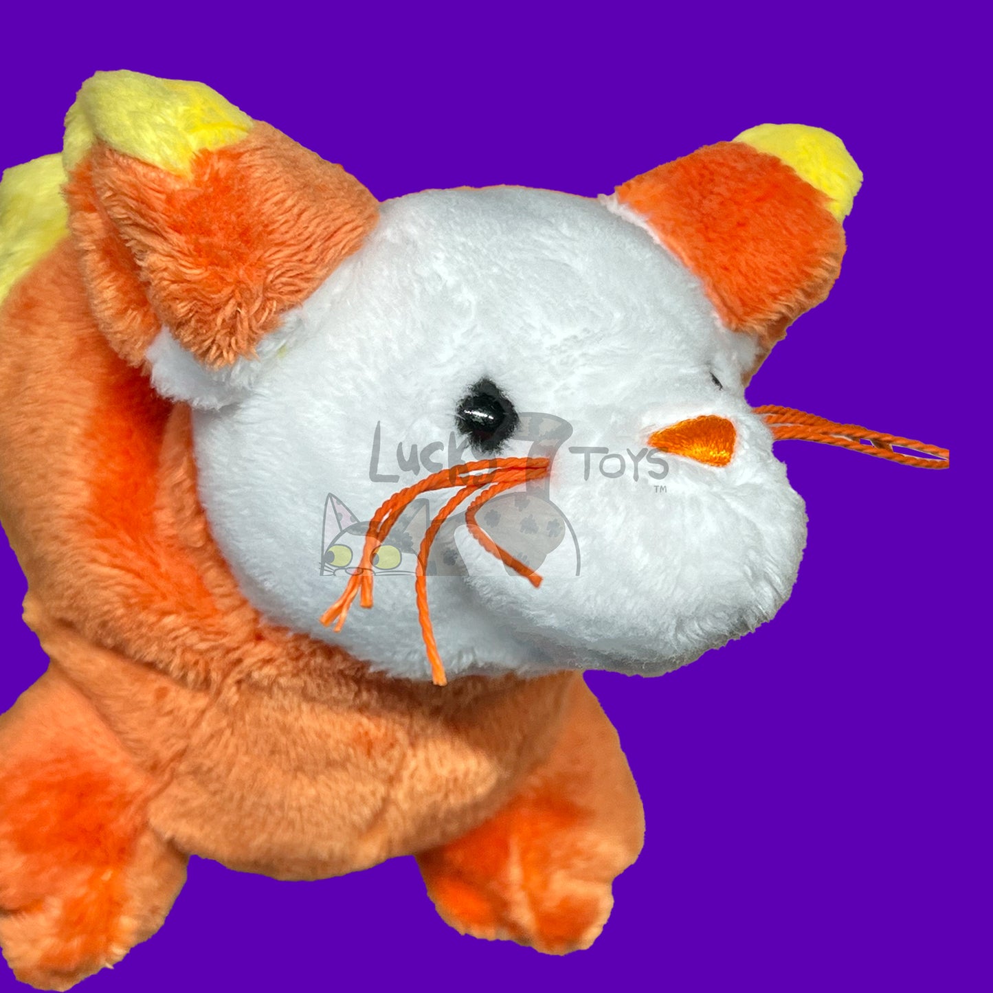 Made to Order Candy Corn Mouse Webkinz Inspired Halloween Plush 6.5 inches long