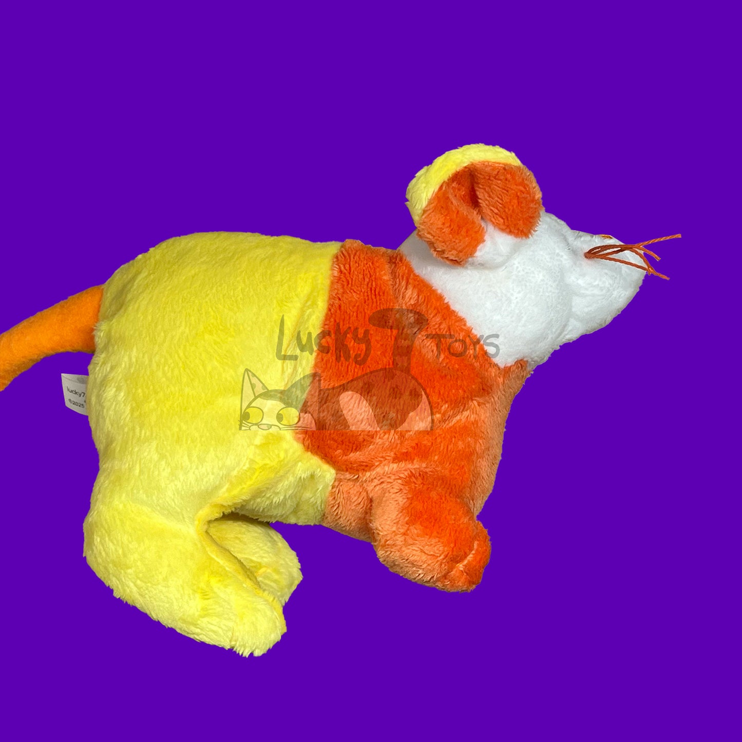Made to Order Candy Corn Mouse Webkinz Inspired Halloween Plush 6.5 inches long