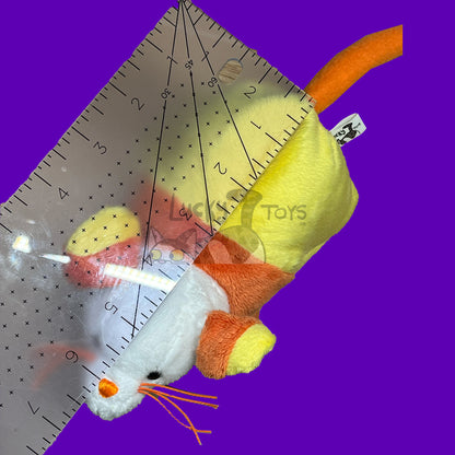 Made to Order Candy Corn Mouse Webkinz Inspired Halloween Plush 6.5 inches long