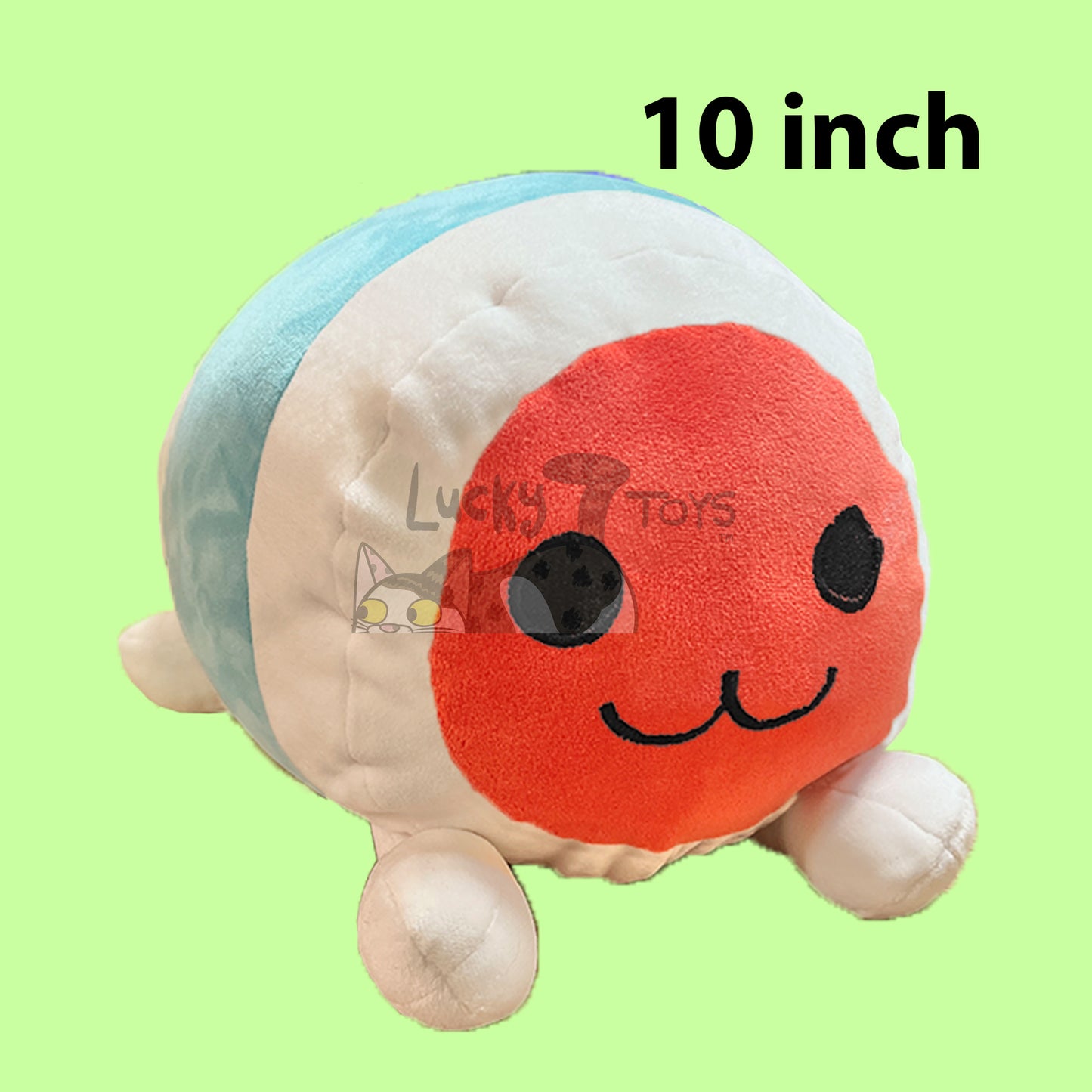 Taiko Drum 2.5 Inch Clip On Keychain 5 Inch or 10 Inch Plush Inspired by Taiko no Tatsujin (SHIPS IN 1-2 WEEKS)