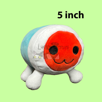 Taiko Drum 2.5 Inch Clip On Keychain 5 Inch or 10 Inch Plush Inspired by Taiko no Tatsujin (SHIPS IN 1-2 WEEKS)