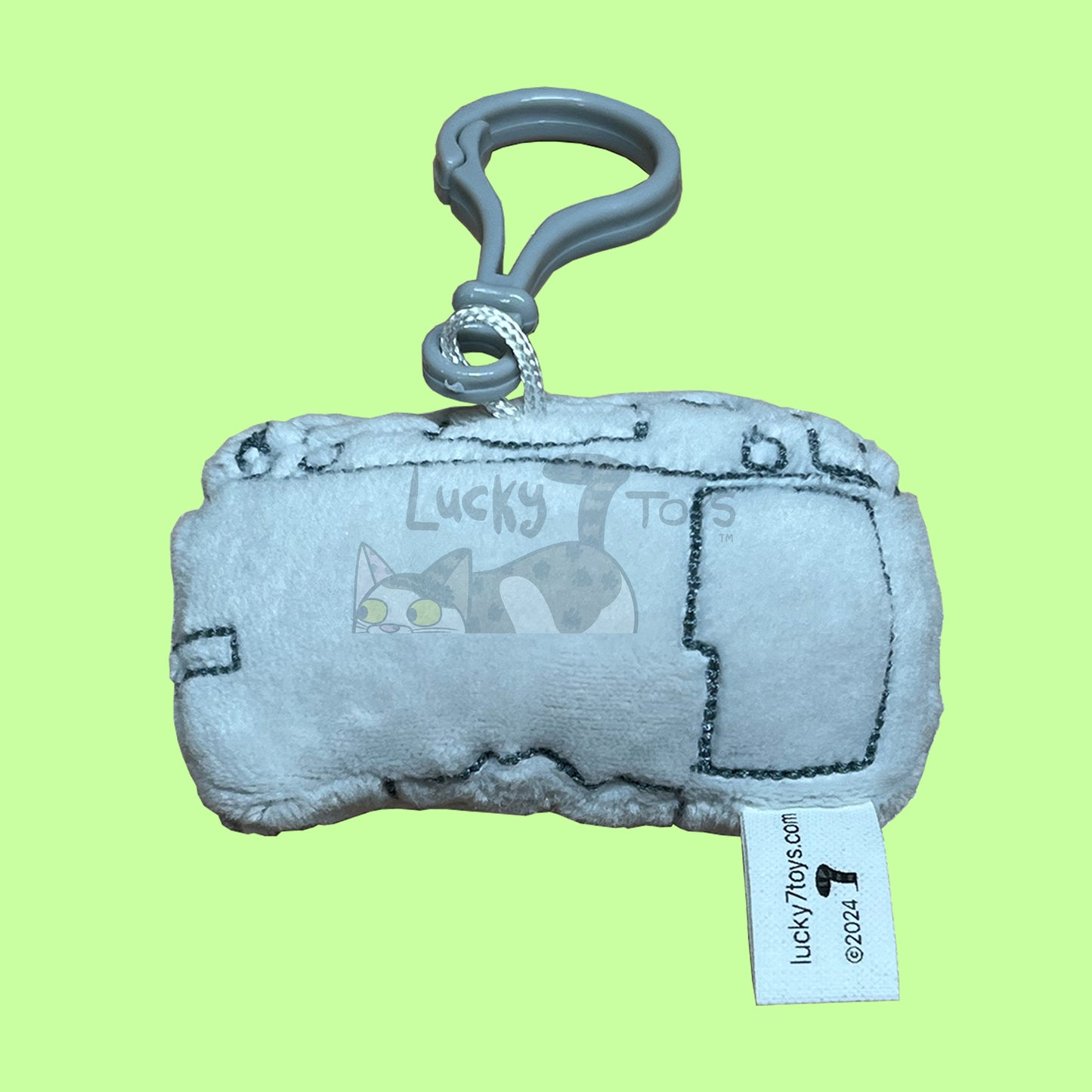 Handheld Game Console Plush Clip On Keychain Inspired by Nintendo DS Lite (SHIPS IN 1-3 WEEKS)