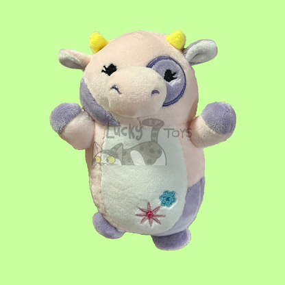 Custom Handmade Squishy Cow Halloween Plush 3.5 inch clip keychain, 5 inch, or 8 inch Squishmallow Fabric Plushies (Ships in 1-3 Weeks)